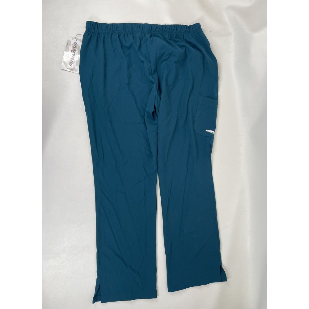 Skechers Barco Scrubs 3PKT Reliance Cargo Drawstring Pants Womens L Bahama NWT - Picture 4 of 10